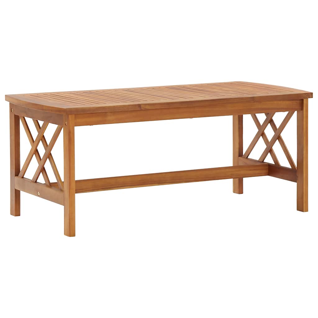 Salontafel 102x50x43 cm massief acaciahout is nu te koop bij PeponiXL, paradijselijk wonen!