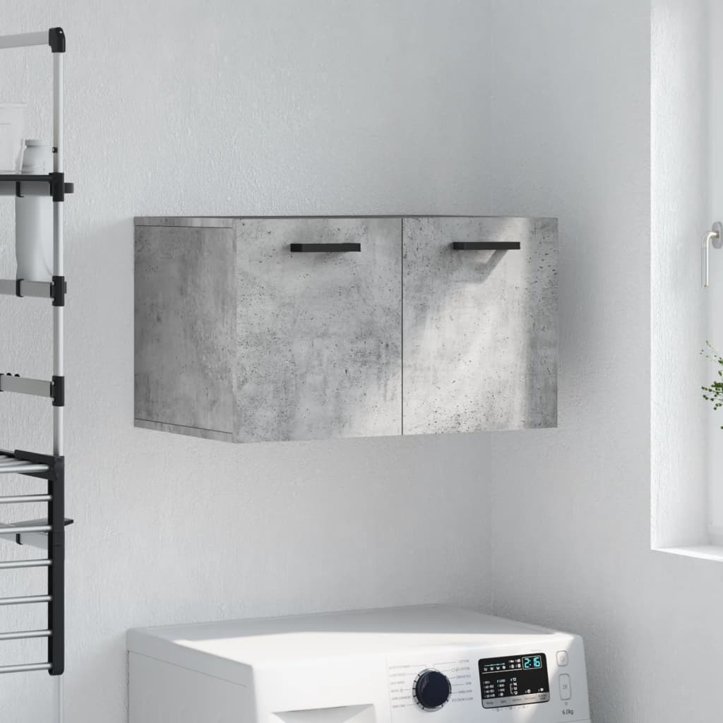 Wandkast 60x36,5x35 cm bewerkt hout betongrijs is nu te koop bij PeponiXL, paradijselijk wonen!