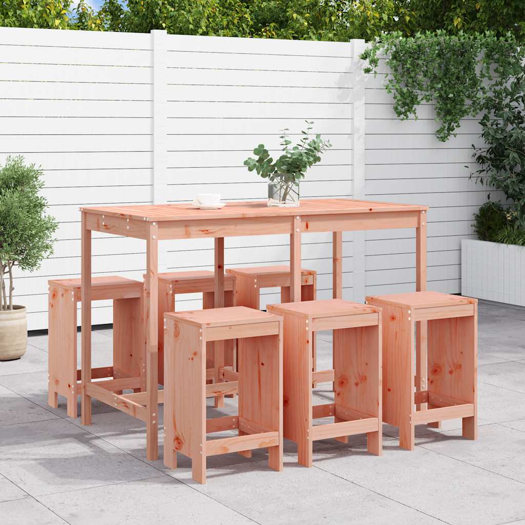 7-delige Tuinset massief douglashout is nu te koop bij PeponiXL, paradijselijk wonen!