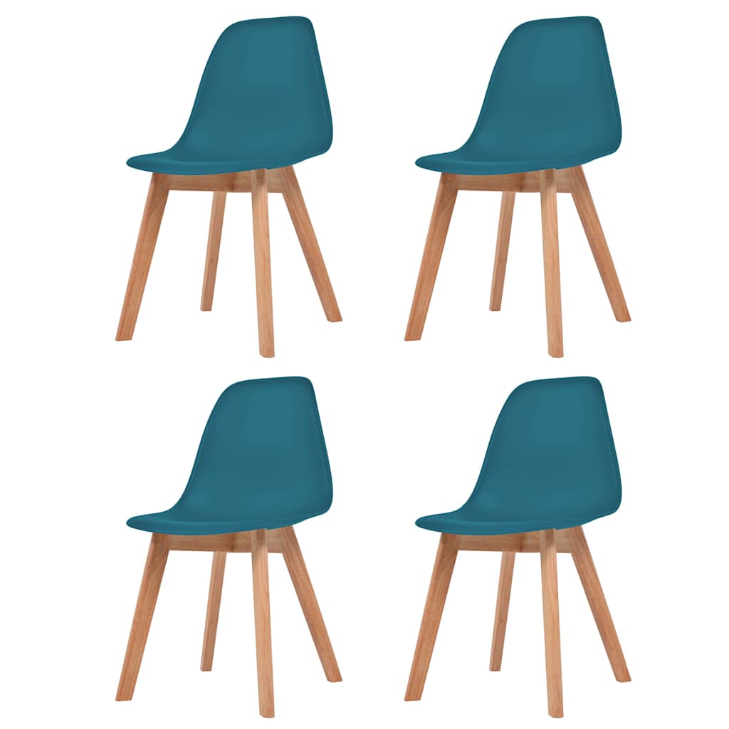 Eetkamerstoelen 4 st kunststof turquoise is nu te koop bij PeponiXL, paradijselijk wonen!