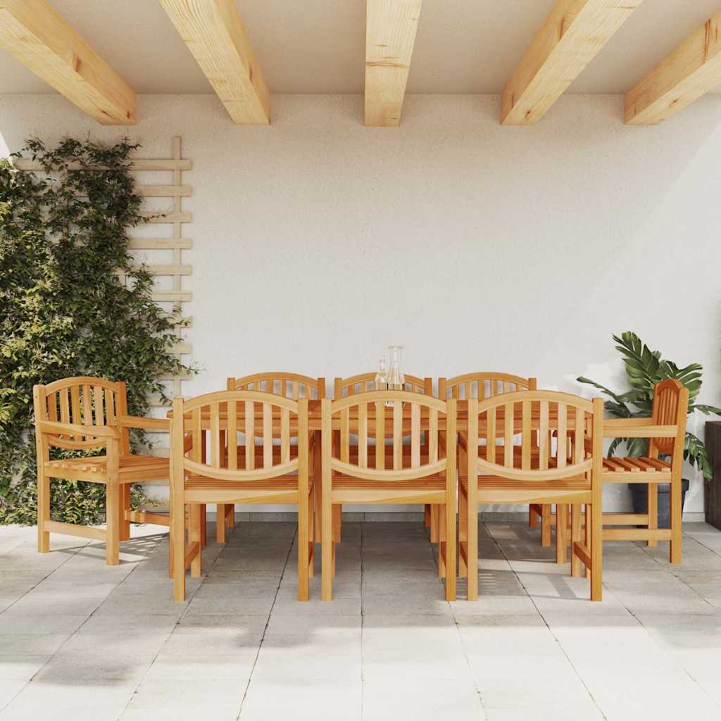 Tuinstoelen 8 st 58x59x88 cm massief teakhout is nu te koop bij PeponiXL, paradijselijk wonen!