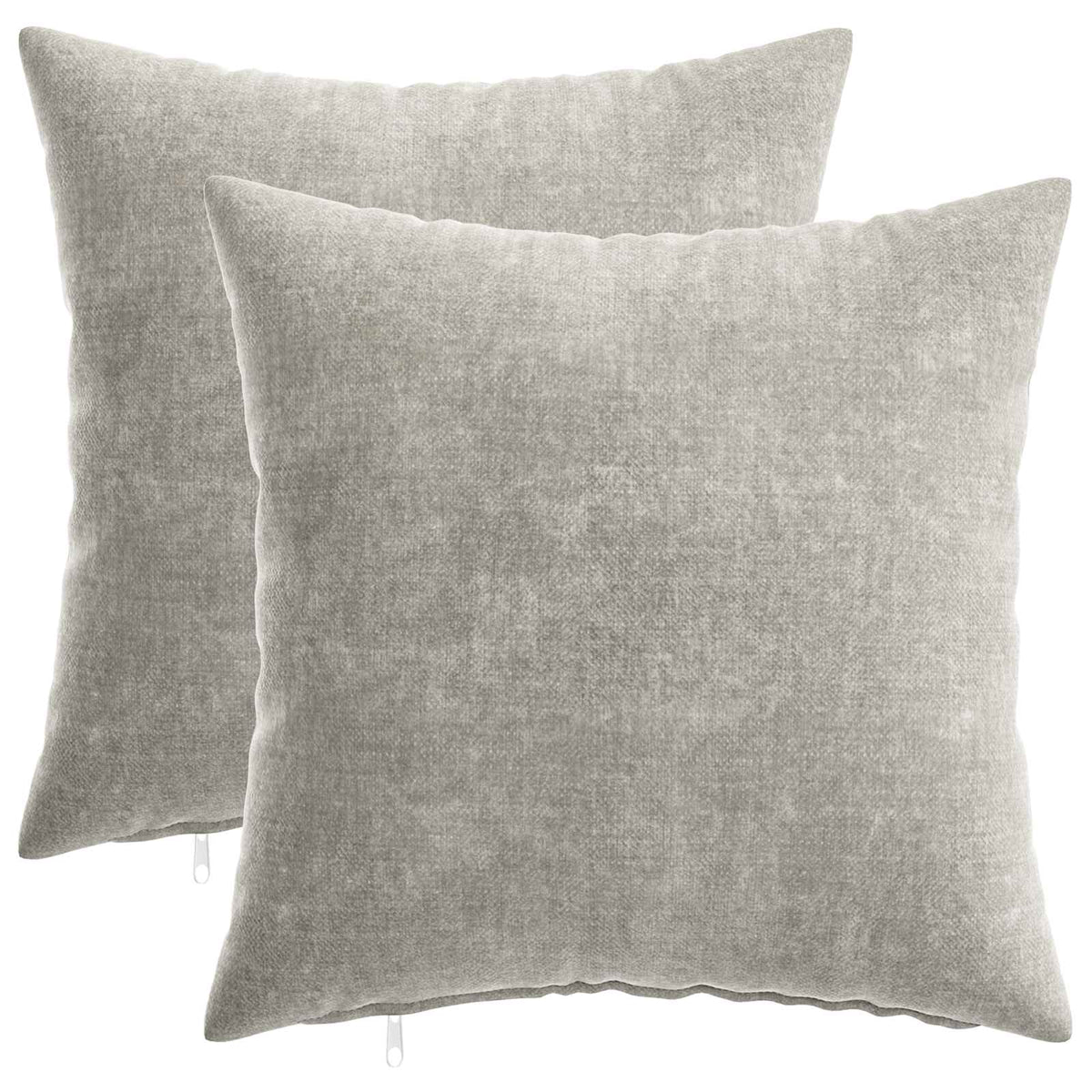 Kussensloop 2 st HEERLEN Lichtgrijs 40 x 40 cm Chenille Stof is nu te koop bij PeponiXL, paradijselijk wonen!