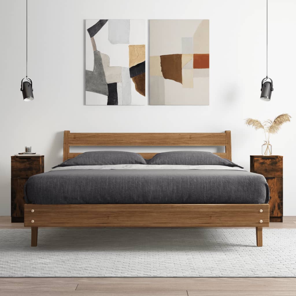 Dressoir 30x30x70 cm bewerkt hout gerookt eikenkleurig is nu te koop bij PeponiXL, paradijselijk wonen!