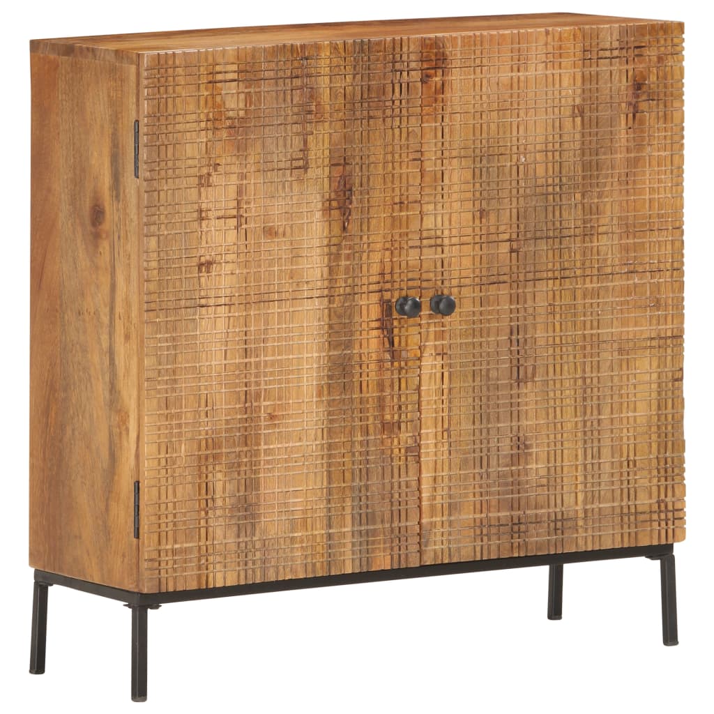 Dressoir 75x30x75 cm massief mangohout is nu te koop bij PeponiXL, paradijselijk wonen!