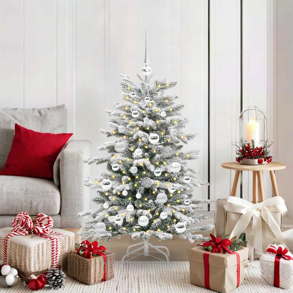 Kunstmatige Inklapbare Kerstboom Wit 120 cm PE en PVC is nu te koop bij PeponiXL, paradijselijk wonen!