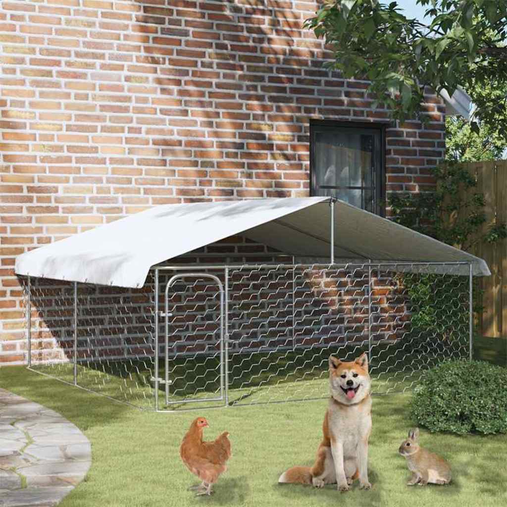 Hondenkennel met dak 300x300x150 cm is nu te koop bij PeponiXL, paradijselijk wonen!