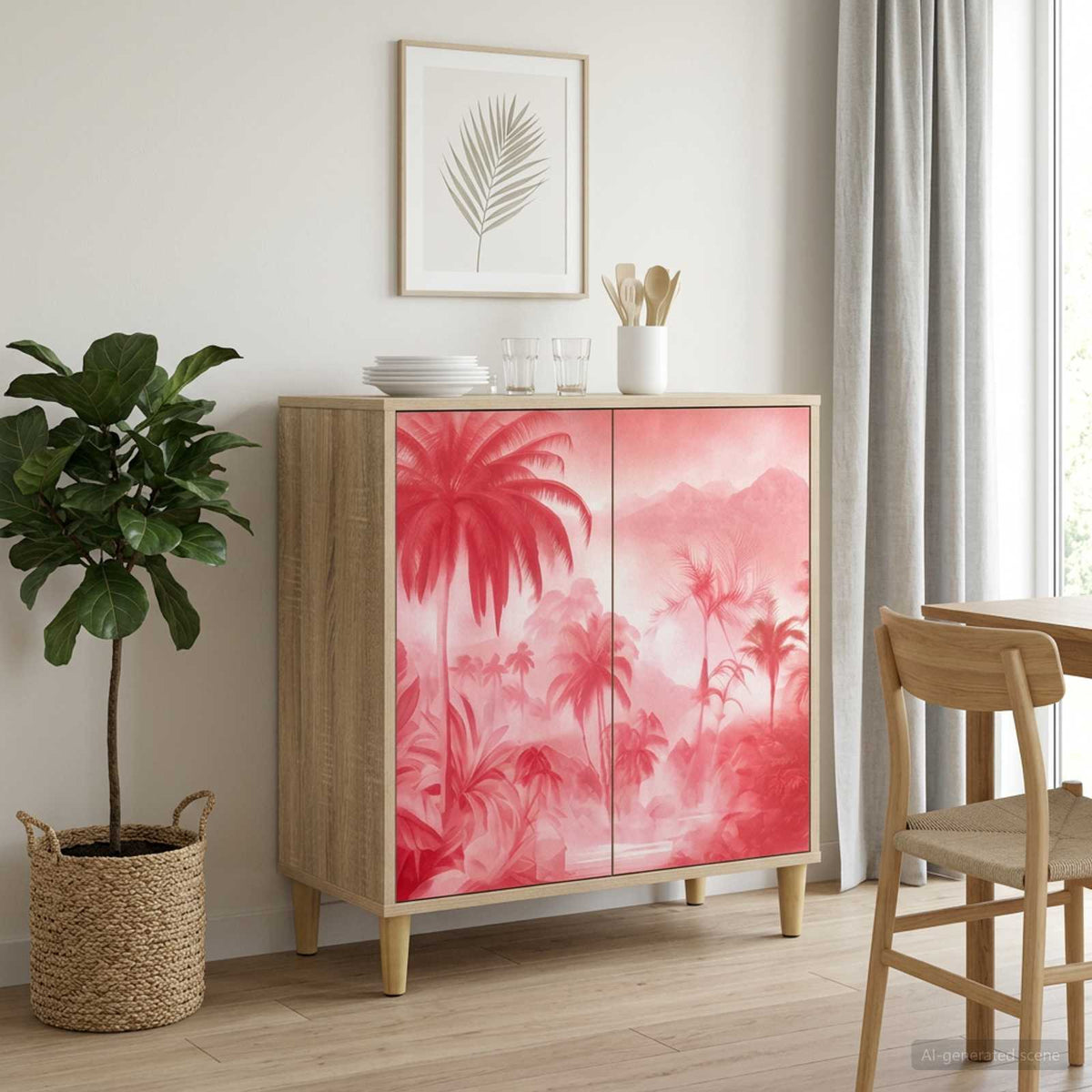 Dressoir AACHEN Sonoma 69 x 33 x 75 cm Bewerkt hout is nu te koop bij PeponiXL, paradijselijk wonen!