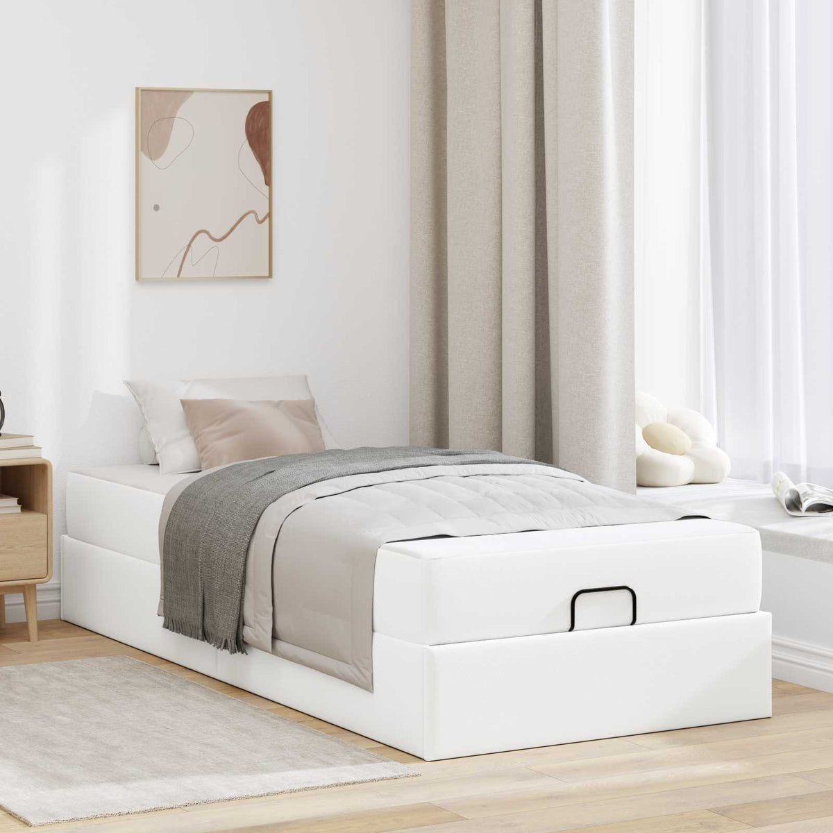 Bedframe met matras Anders 2 pcs Wit PVC is nu te koop bij PeponiXL, paradijselijk wonen!