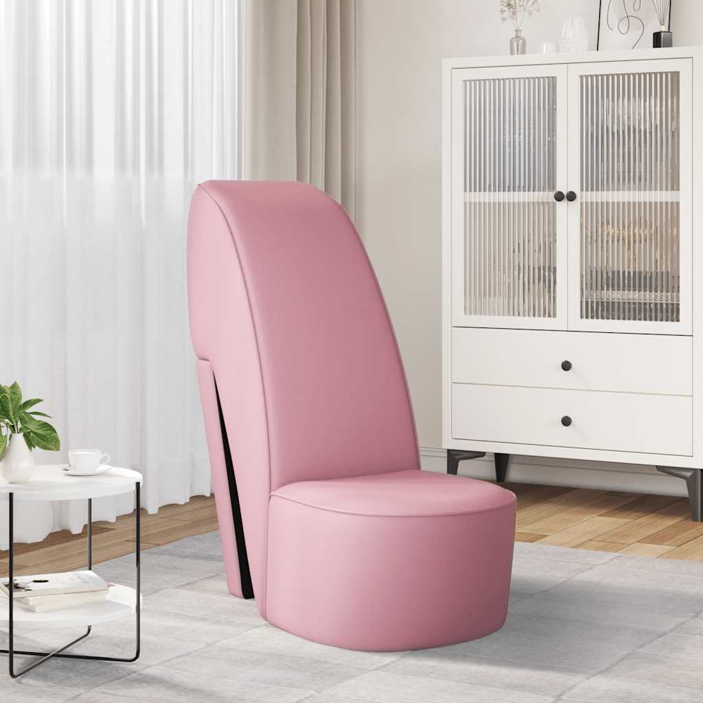 Hakstoel kunstleer roze is nu te koop bij PeponiXL, paradijselijk wonen!