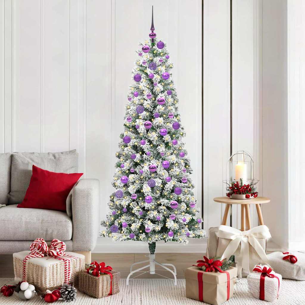 Kunstmatige Inklapbare Kerstboom Groen en Wit 180 cm is nu te koop bij PeponiXL, paradijselijk wonen!