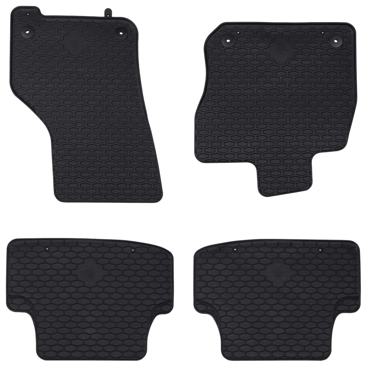 Autobodemmat 4 pcs Zwart geschikt voor VW GOLF VIII MHEV 2020- is nu te koop bij PeponiXL, paradijselijk wonen!
