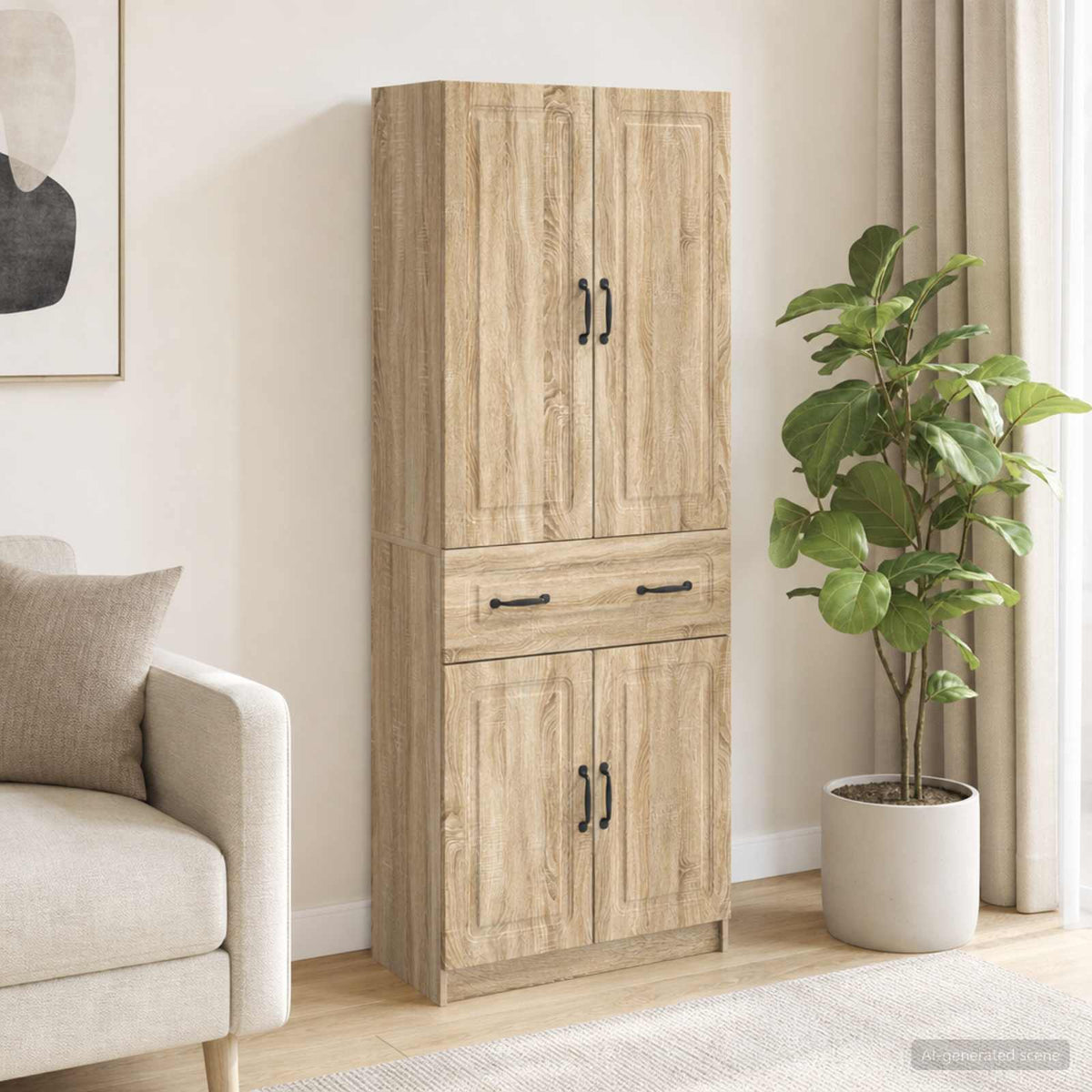 Kastenset 2 pcs Sonoma Eiken Bewerkt hout is nu te koop bij PeponiXL, paradijselijk wonen!