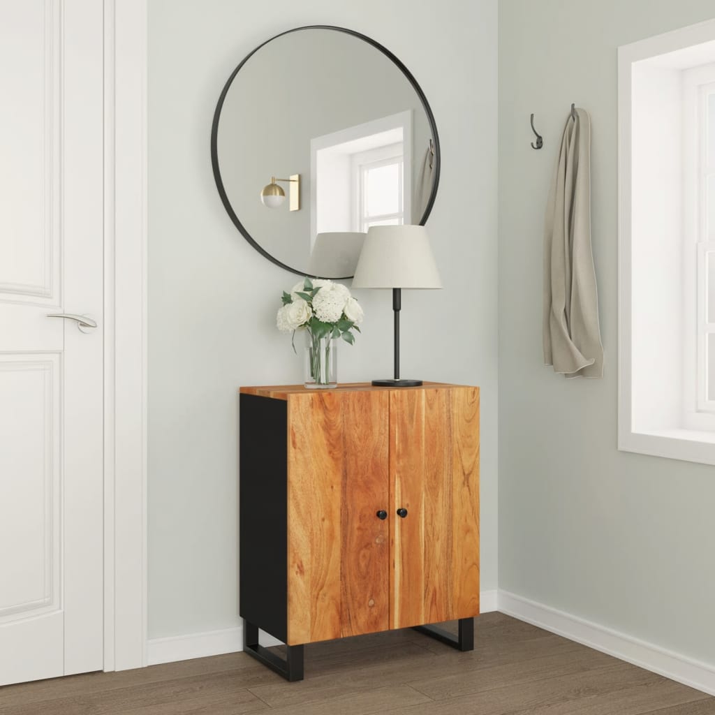 Dressoir 60x33x75 cm massief acaciahout is nu te koop bij PeponiXL, paradijselijk wonen!