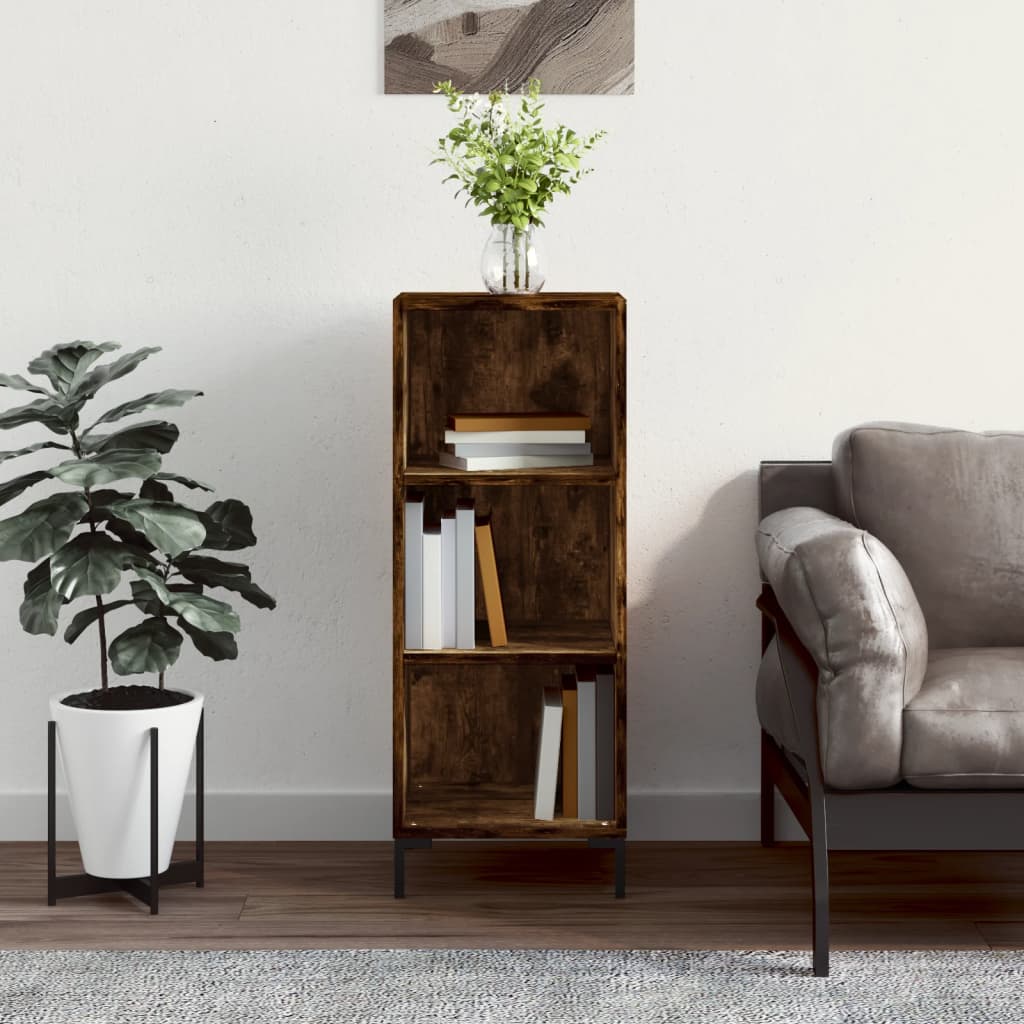 Dressoir 34,5x32,5x90 cm bewerkt hout gerookt eikenkleurig is nu te koop bij PeponiXL, paradijselijk wonen!