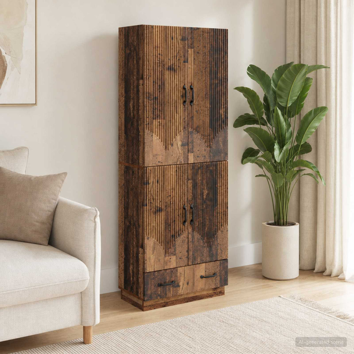 Kastenset 2 pcs Oud hout Bewerkt hout is nu te koop bij PeponiXL, paradijselijk wonen!