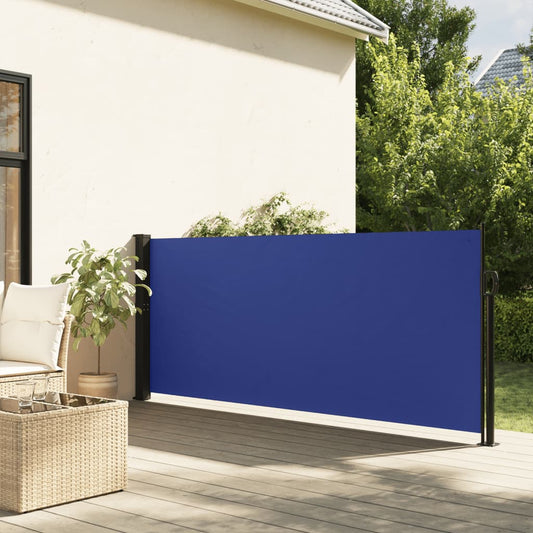 Windscherm uittrekbaar 140x300 cm blauw is nu te koop bij PeponiXL, paradijselijk wonen!