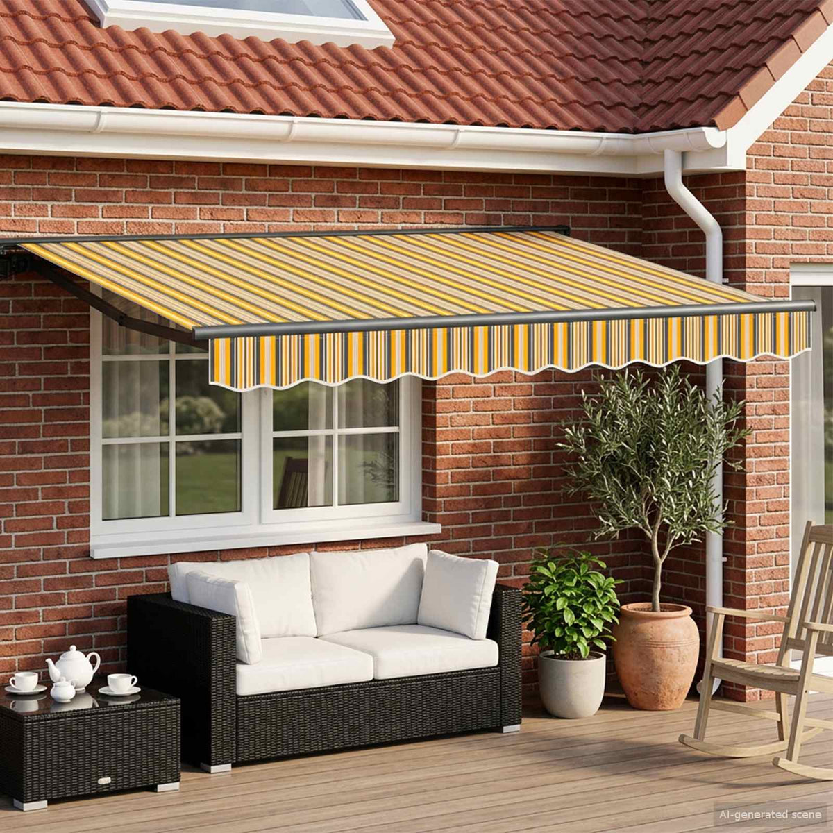 Elektrisch Uittrekbaar Zonnescherm 2,5 x 2 m is nu te koop bij PeponiXL, paradijselijk wonen!