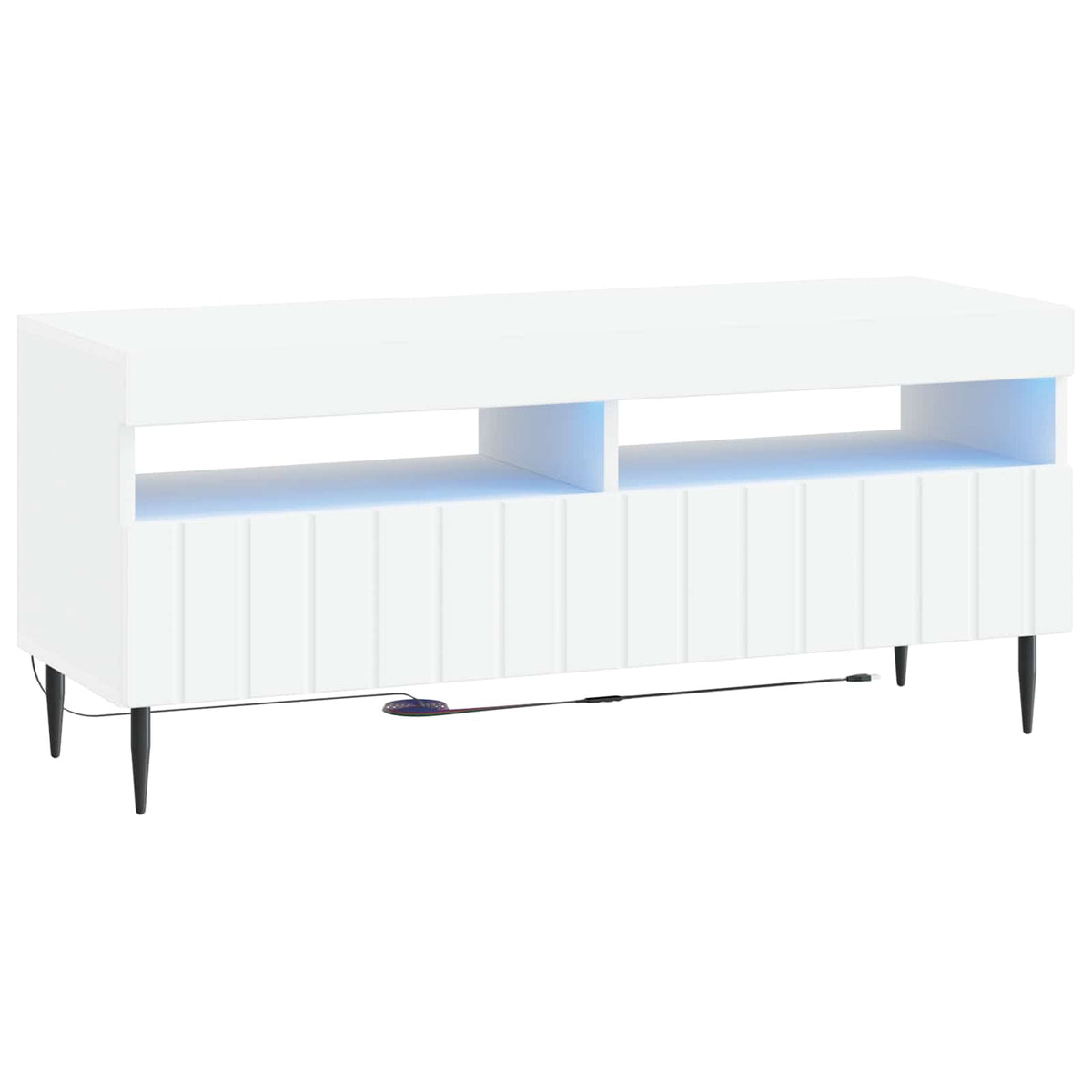 LED tv-meubel Wit Bewerkt hout is nu te koop bij PeponiXL, paradijselijk wonen!