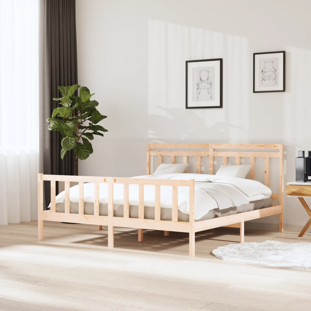 Bedframe massief hout 180x200 cm is nu te koop bij PeponiXL, paradijselijk wonen!