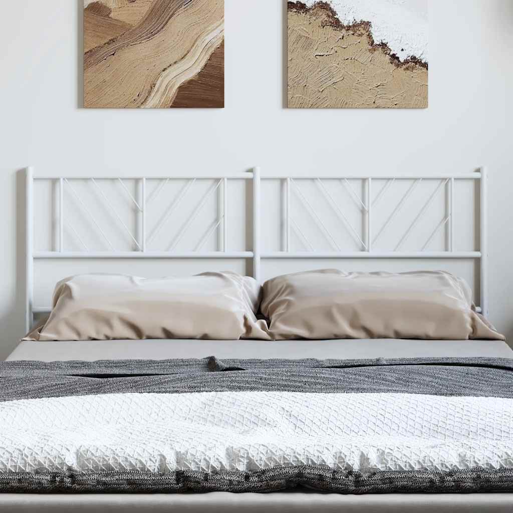 Vervangend hoofdbord 135 cm metaal wit is nu te koop bij PeponiXL, paradijselijk wonen!