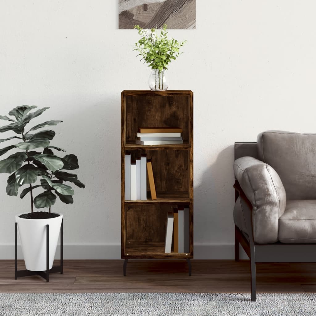 Dressoir 34,5x32,5x90 cm bewerkt hout gerookt eikenkleurig is nu te koop bij PeponiXL, paradijselijk wonen!