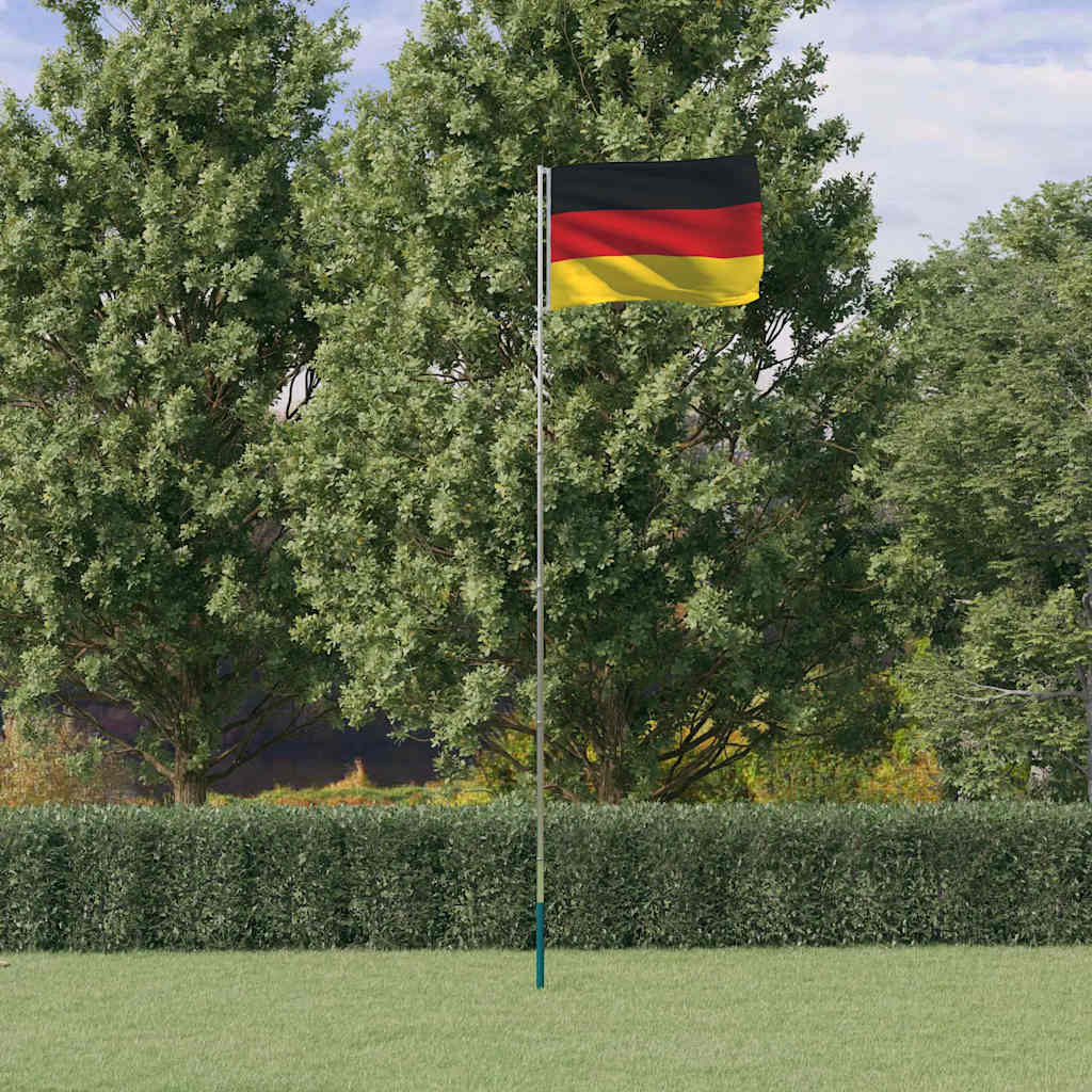 Vlag met vlaggenmast Duitsland 5,5 m aluminium is nu te koop bij PeponiXL, paradijselijk wonen!
