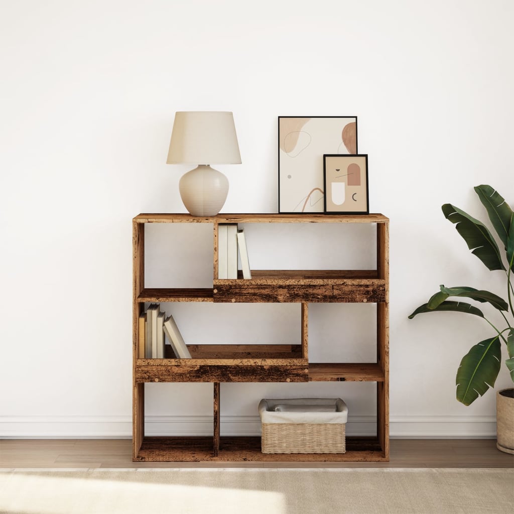 Boekenkast / kamerscherm 100x33x94,5 cm oud houtkleurig is nu te koop bij PeponiXL, paradijselijk wonen!