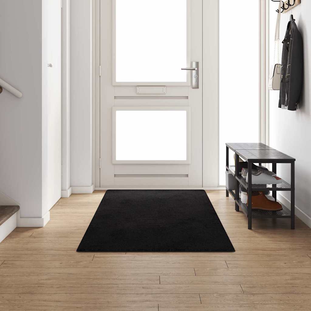 Tapijt Loper Zwart 100 x 300 cm 100% Polypropylene Tuft is nu te koop bij PeponiXL, paradijselijk wonen!