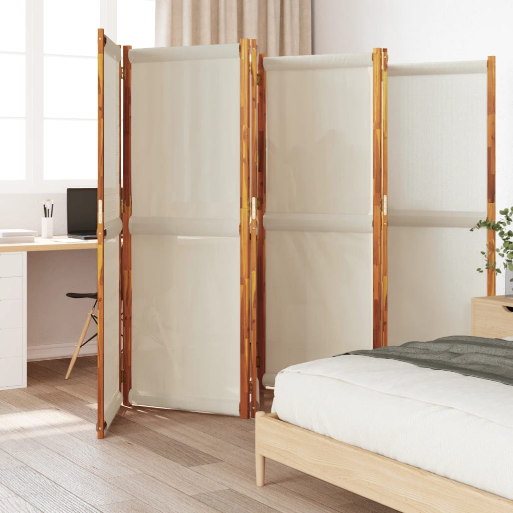 Kamerscherm met 6 panelen 420x180 cm lichtgrijs is nu te koop bij PeponiXL, paradijselijk wonen!