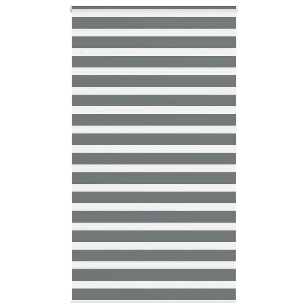 Zebra rolgordijn 135x200 cm stofbreedte 130,9 cm donkergrijs is nu te koop bij PeponiXL, paradijselijk wonen!
