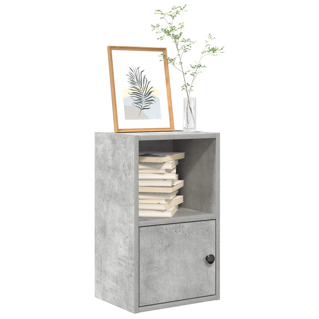 Boekenkast 31x24x52 cm bewerkt hout betongrijs is nu te koop bij PeponiXL, paradijselijk wonen!