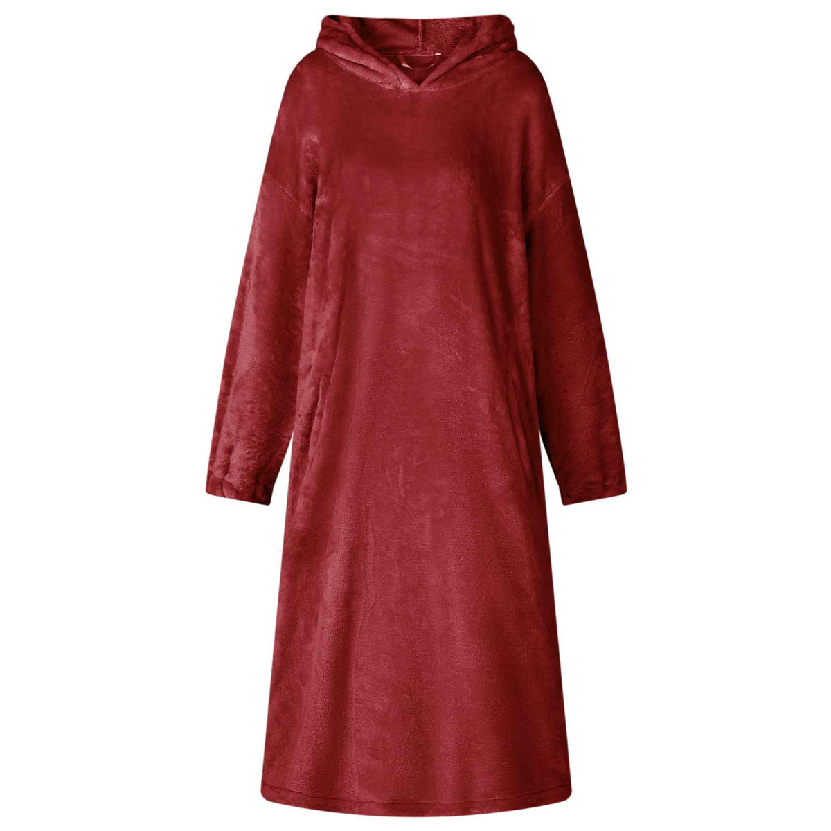 Deken hoodie Bordeaux Rood s Flanel is nu te koop bij PeponiXL, paradijselijk wonen!