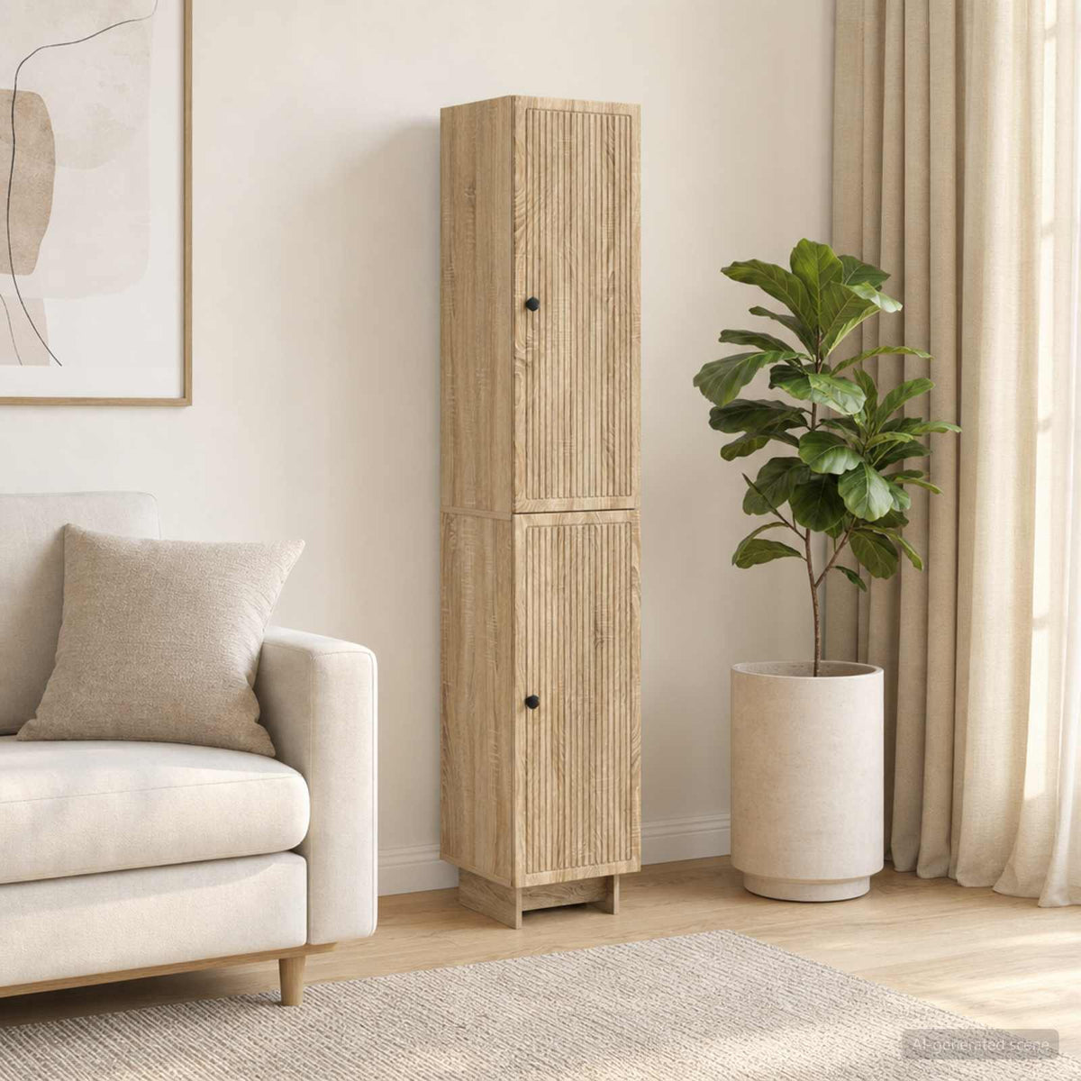 Kastenset 2 pcs Sonoma Eiken 34,5 x 33 x 90 cm Bewerkt hout is nu te koop bij PeponiXL, paradijselijk wonen!