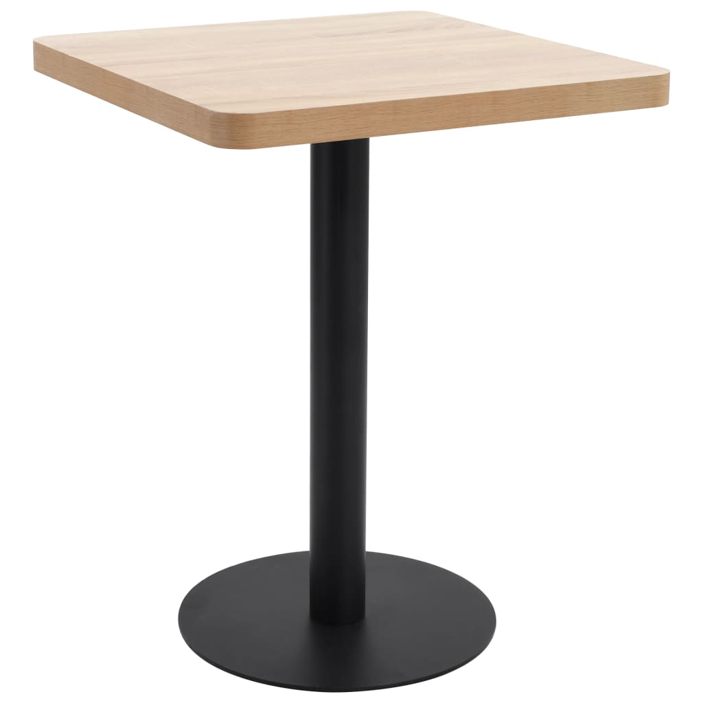 Bistrotafel 60x60 cm MDF lichtbruin is nu te koop bij PeponiXL, paradijselijk wonen!