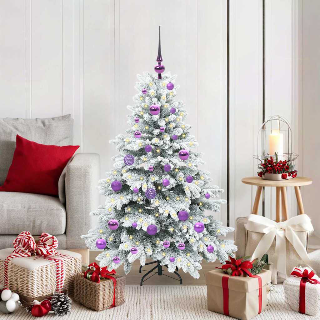 Kunstkerstboom met 150 LED met standaard Wit 120 cm PE en PVC is nu te koop bij PeponiXL, paradijselijk wonen!
