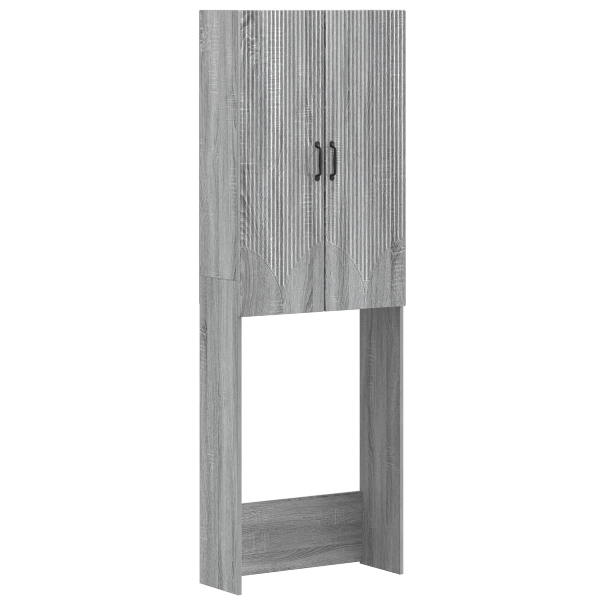 Toiletkast HOORN Grijs Sonoma 66 x 25,5 x 190 cm Bewerkt hout is nu te koop bij PeponiXL, paradijselijk wonen!
