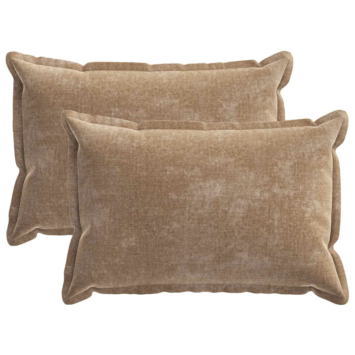 Kussensloop 2 st HOUTEN Bruin 50 x 75 cm Chenille Stof is nu te koop bij PeponiXL, paradijselijk wonen!
