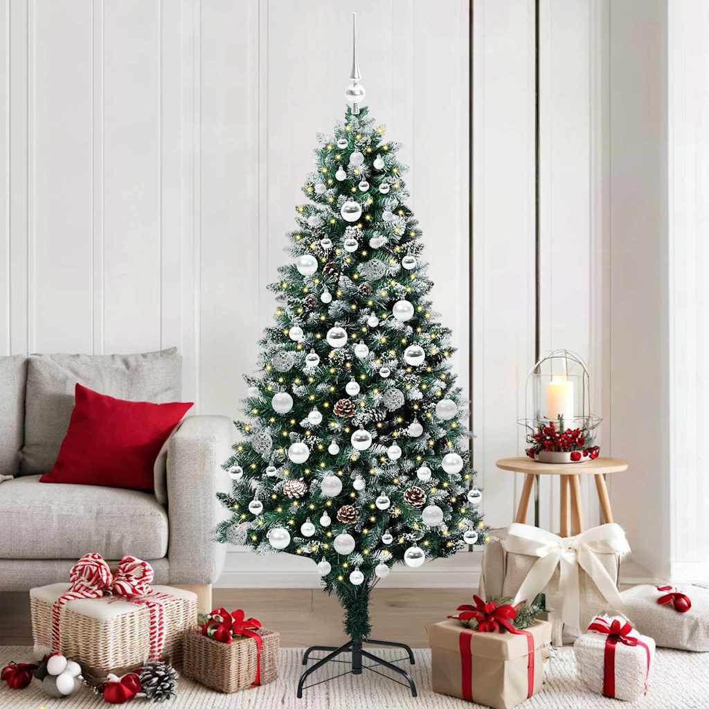 Kunstkerstboom Groen 180 cm PVC en Staal en Kunststof is nu te koop bij PeponiXL, paradijselijk wonen!
