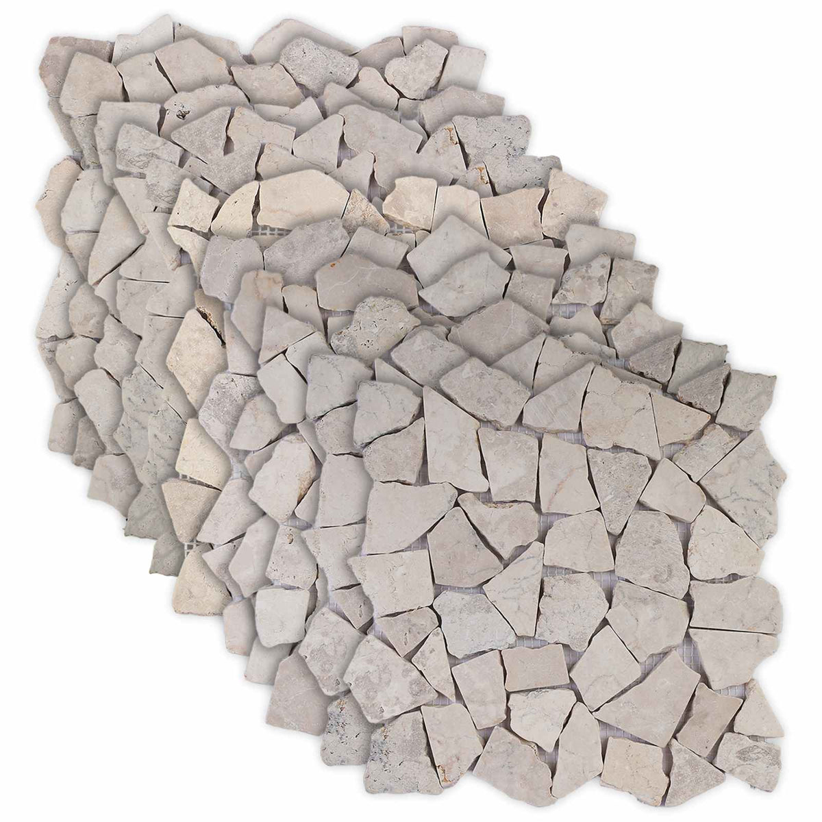 Mozaïek Tegels Crèmekleurig 30 x 30 cm Marmer is nu te koop bij PeponiXL, paradijselijk wonen!