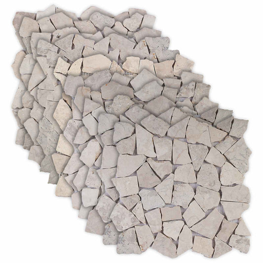Mozaïek Tegels Crèmekleurig 30 x 30 cm Marmer is nu te koop bij PeponiXL, paradijselijk wonen!