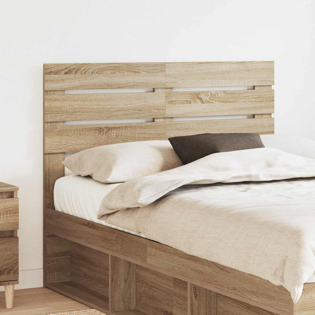 Hoofdbord Sonoma Eiken Bewerkt hout is nu te koop bij PeponiXL, paradijselijk wonen!