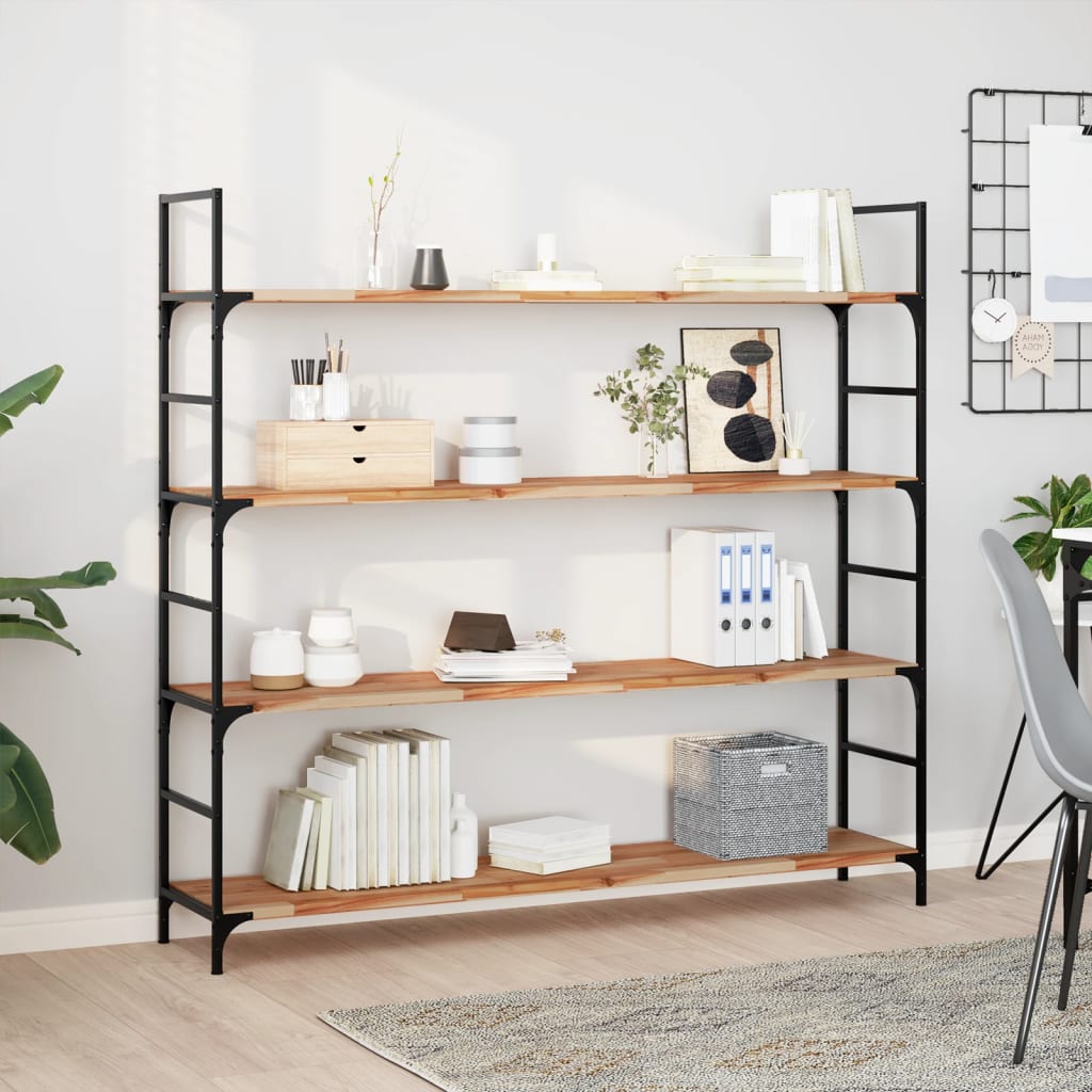 Wandschappen 4 st zwevend olieafwerking 160x30x2 cm acaciahout is nu te koop bij PeponiXL, paradijselijk wonen!