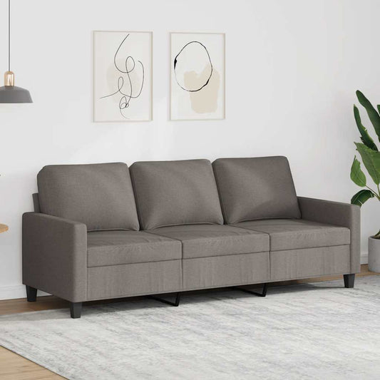 Driezitsbank 180 cm stof taupe is nu te koop bij PeponiXL, paradijselijk wonen!