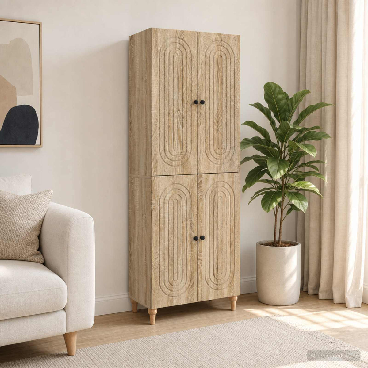 Kastenset 2 pcs 66 x 34,5 x 90 cm Bewerkt hout is nu te koop bij PeponiXL, paradijselijk wonen!