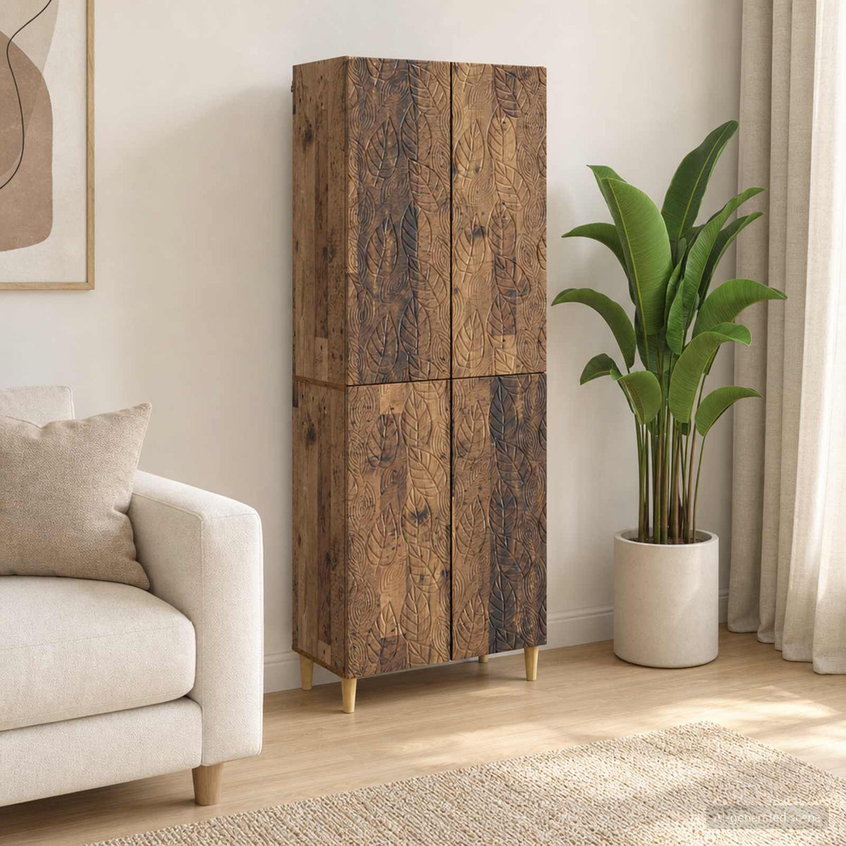 Kastenset 2 pcs Oud hout Bewerkt hout is nu te koop bij PeponiXL, paradijselijk wonen!