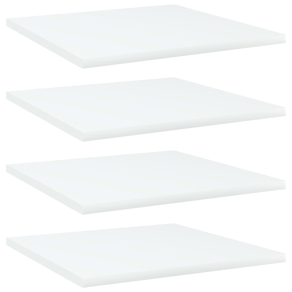 Wandschappen 4 st 40x40x1,5 cm bewerkt hout wit is nu te koop bij PeponiXL, paradijselijk wonen!