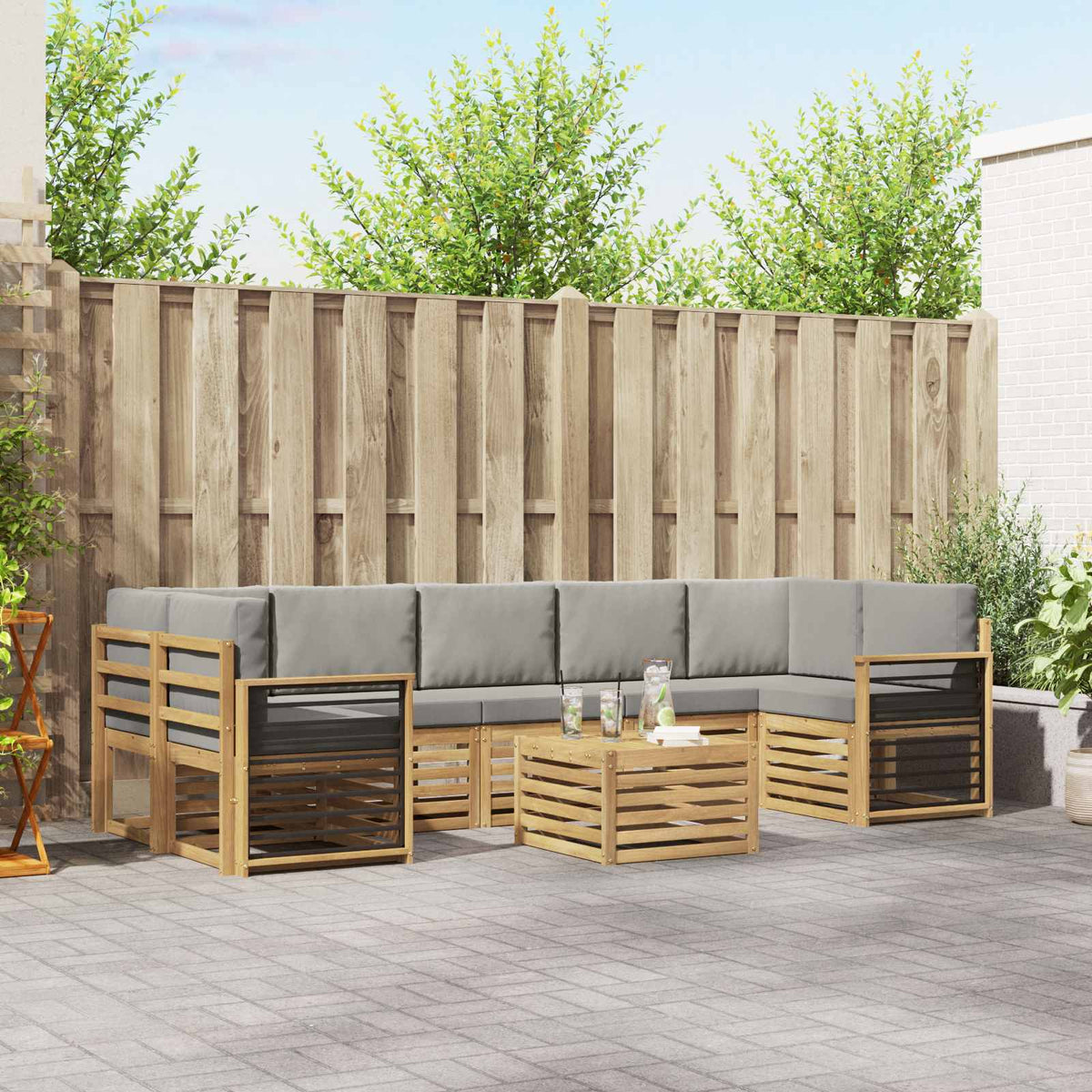 Sofa-Sets Massief Acaciahout is nu te koop bij PeponiXL, paradijselijk wonen!