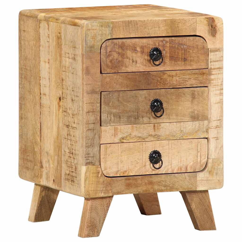 Nachtkastje 37x32x50 cm massief ruw mangohout is nu te koop bij PeponiXL, paradijselijk wonen!