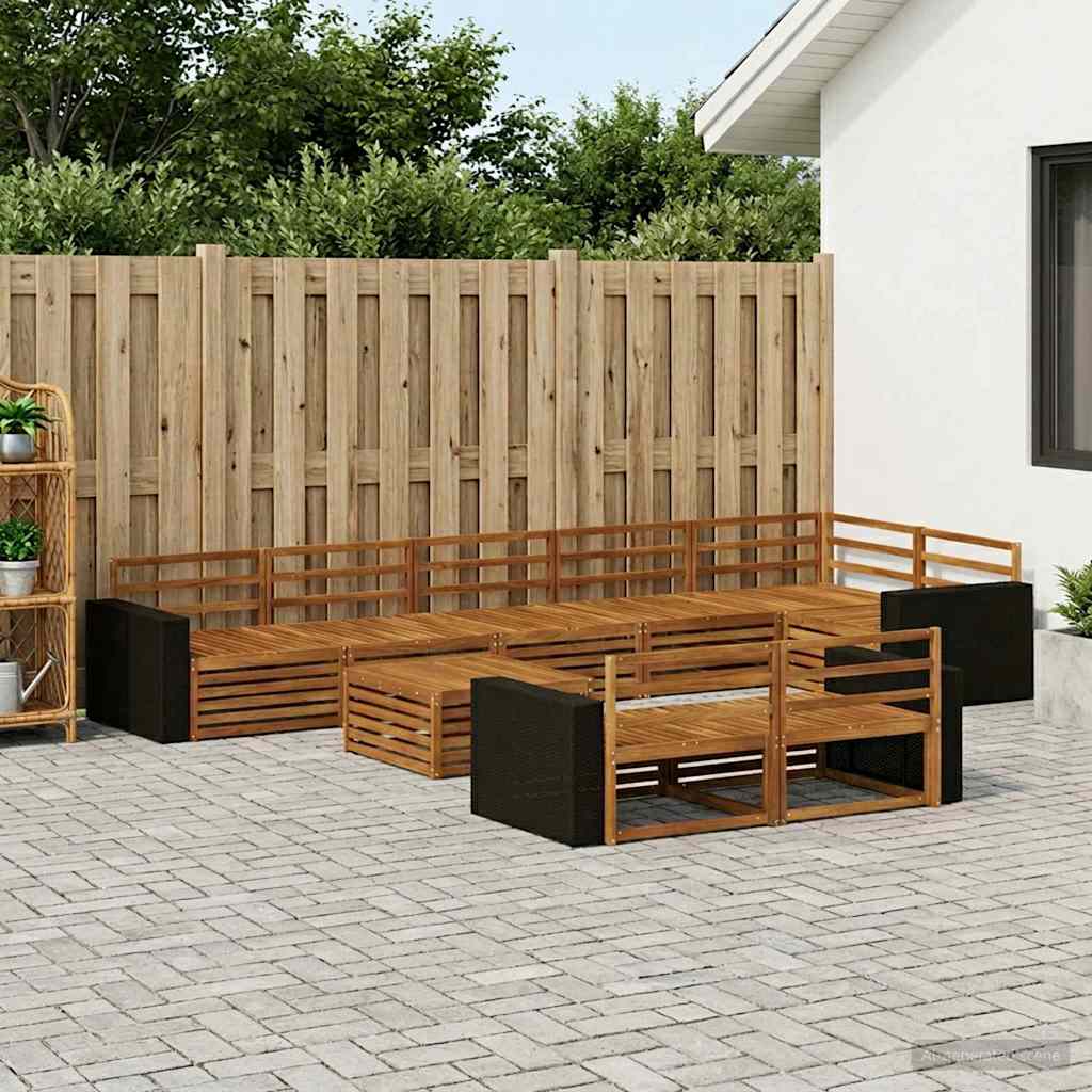 Buiten bankenset 9 pcs is nu te koop bij PeponiXL, paradijselijk wonen!