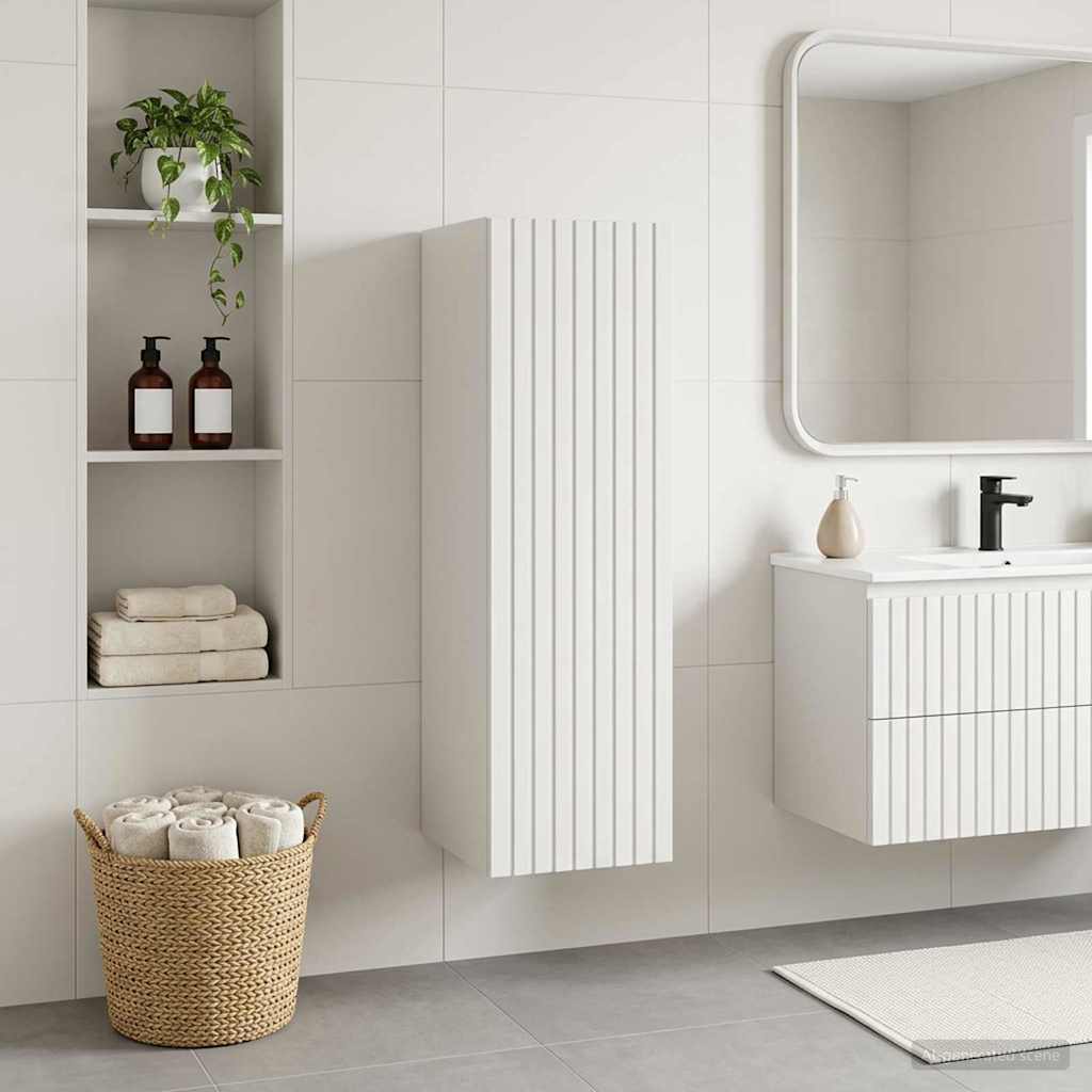 Wand Gemonteerde Badkamerkast Wit 33 x 34,5 x 60 cm is nu te koop bij PeponiXL, paradijselijk wonen!